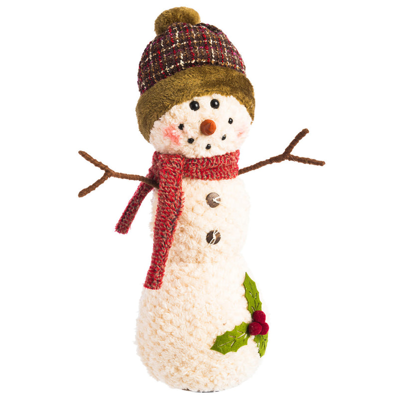 Rustic Forest Snowman LED Plush Décor,8led072a