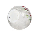 Glass Handpainted Cardinal and Pinecones LED Globe, Set of 2,8led184