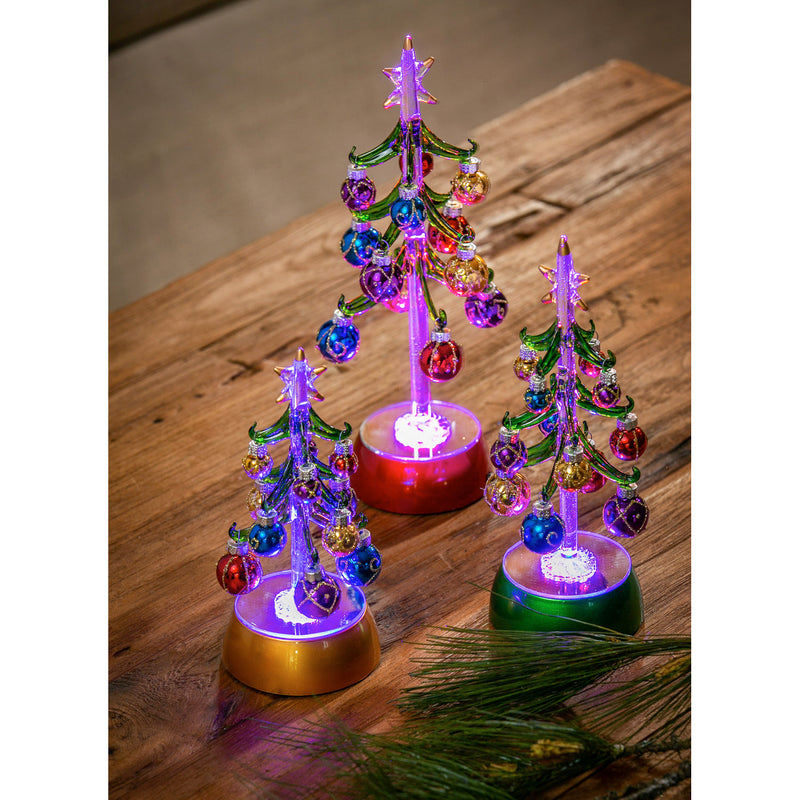 LED Terracotta Gnome Tabletop Décor, 2 Assorted, 5.3'' x 6.3'' x 10'' inches