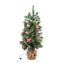 36'' LED Plug in Holiday Tree with 50 lights Table Decor,8led388