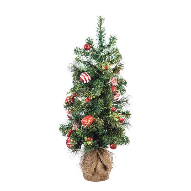36'' LED Plug in Holiday Tree with 50 lights Table Decor,8led388