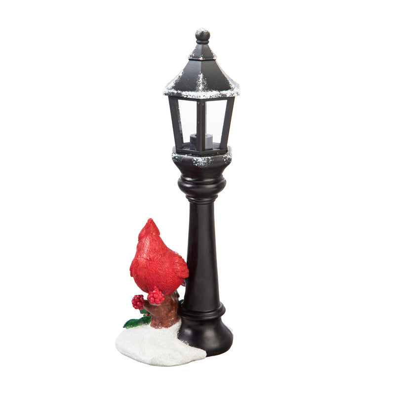 10'' Tall LED Cardinal Street Lamp Table Décor