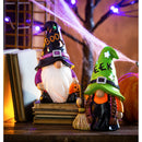 Resin LED Color Changing Halloween Gnome Tabletop Decor, 2 Asst,8led540