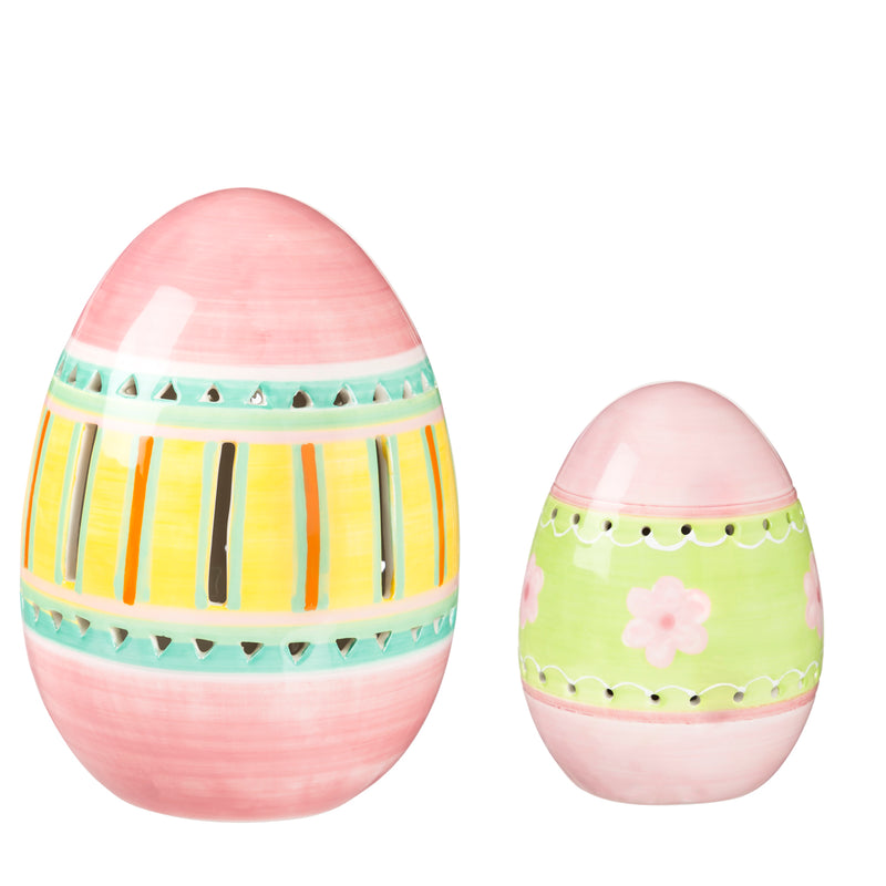 LED Easter Egg Table Décor, Set of 2,8led561