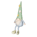 LED Plush Gnome with Flower Vine Hat Table Decor, 2 Asst,8led567