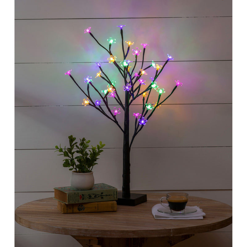 22" LED Floral Tree Table Décor, 17.5"x10.5"x22"inches