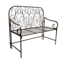 Antique Bronze Metal Garden Bench,8mb147