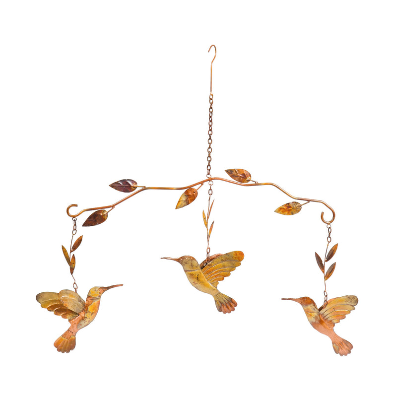 Evergreen Humming Bird Hanging Mobile, 21'' x 27'' x 7'' inches