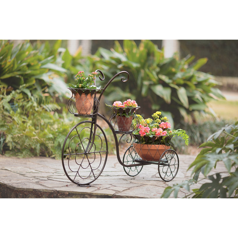 Evergreen Deck & Patio Decor,Tricycle Planter,43.25x14.5x33.75 Inches