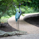 Blue Heron Metal Garden Planter,8pmtl340