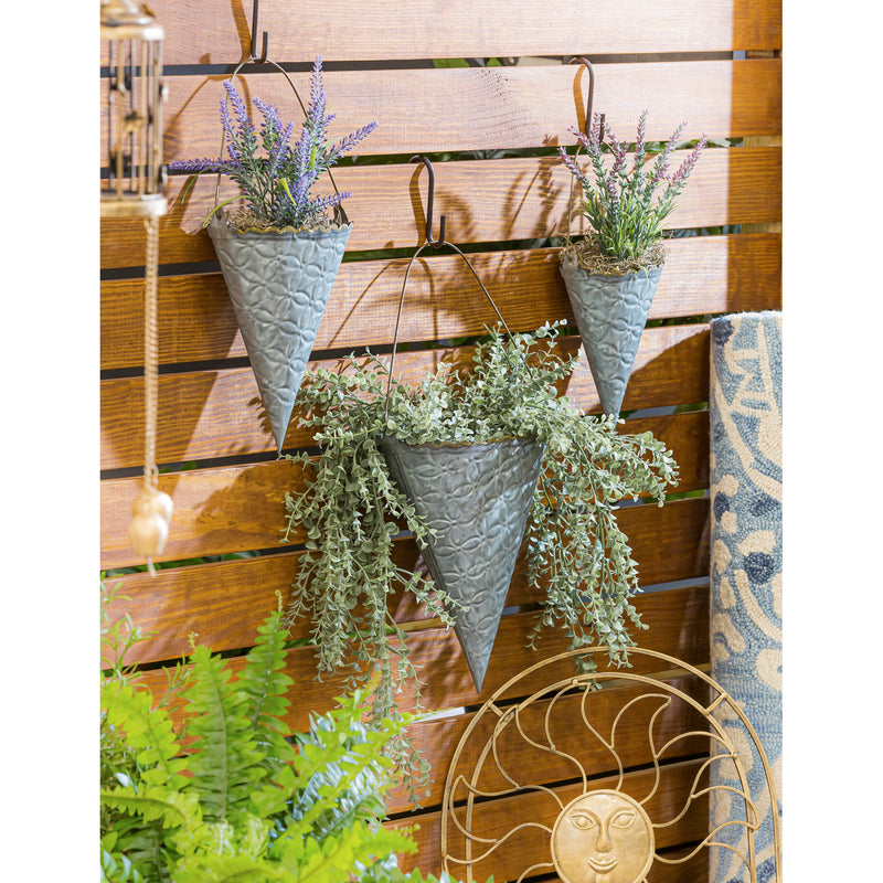 Set of 3 Hanging Planters,8pmtl5195