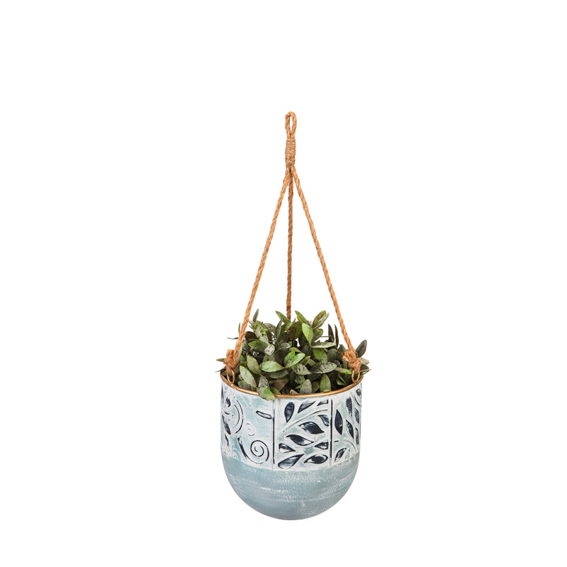 Painted Metal Hanging Planters Set of 3,8pmtl5213