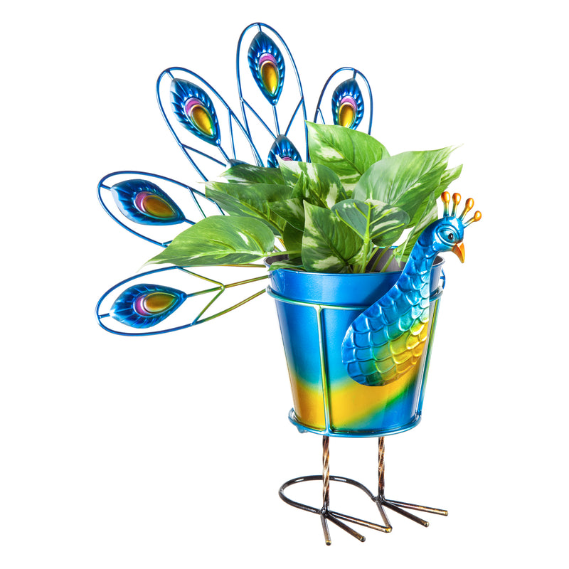 Metallic Peacock Pot Holder,8pmtl5245