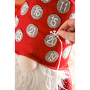 31" Fabric Gnome Decor with Advent Calendar Hat,8taf013