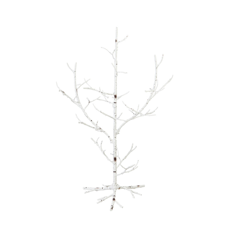 White Rustic Iron Ornament Tree Display, 24", 15.25"x9"x24"inches