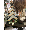 Silver Metal Tree with Glitter and Artificial Tabletop Decor, Set of 2,8tam343