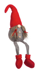 Gnome Couple Sitting Plush Decor, 2 ASST,8tan057