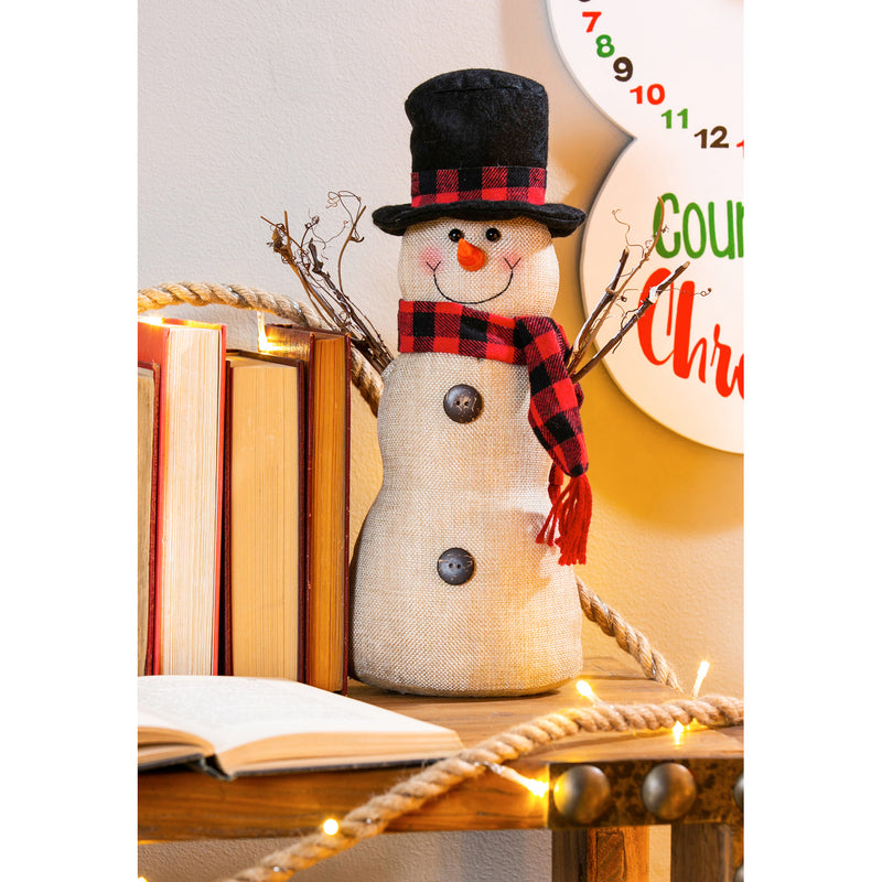 Fabric Snowman Tabletop Decor,8tan093