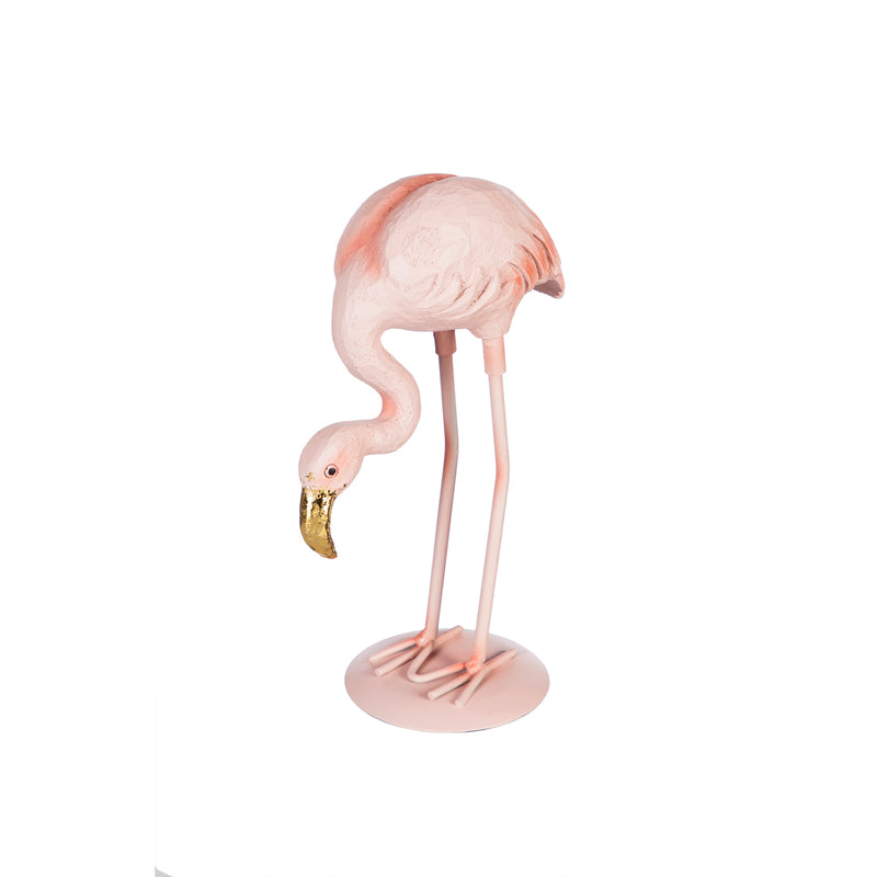 Polyresin Flamingo Tabletop Decoration, 2 Assorted,8tar418