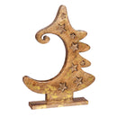 16" Wood Carved Tree Ornament Display,8taw261