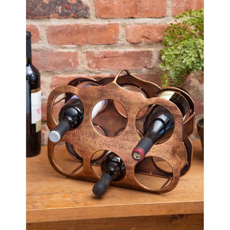 Letters wine rack, 13.5"x6.25"x11"inches