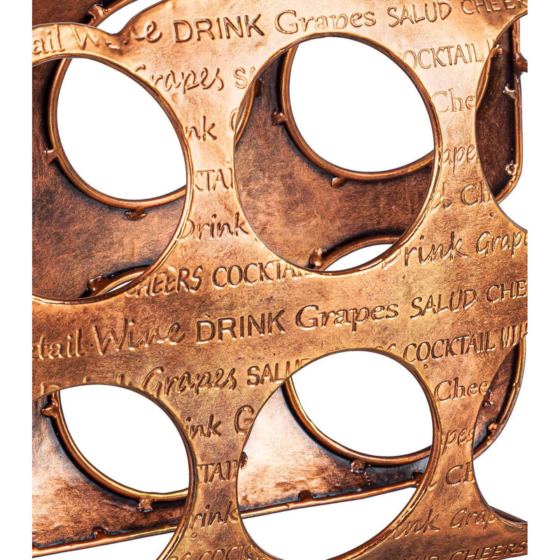 Letters wine rack, 13.5"x6.25"x11"inches