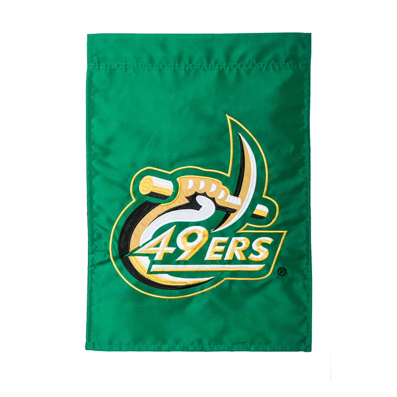 Evergreen Flag,Flag, Applique, Gar, UNC Charlotte,12.5x0.1x18.5 Inches