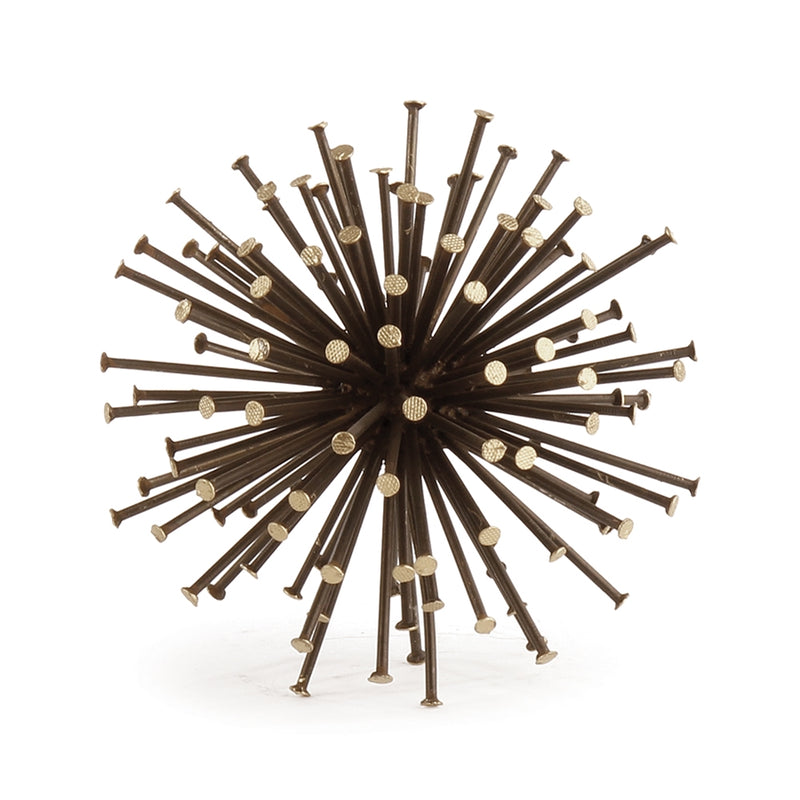 Napa Home Garden, RUSTIC NAIL STARBURST ORB 6.25",dv208