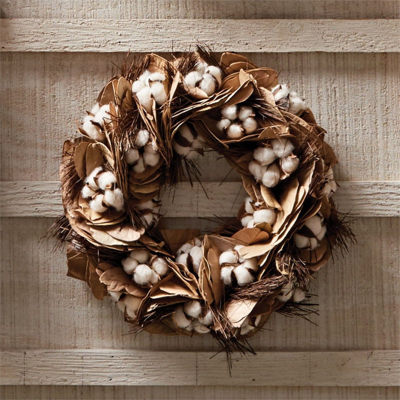 Napa Home Garden, SOUTHERN COTTON 14" WREATH,mq117