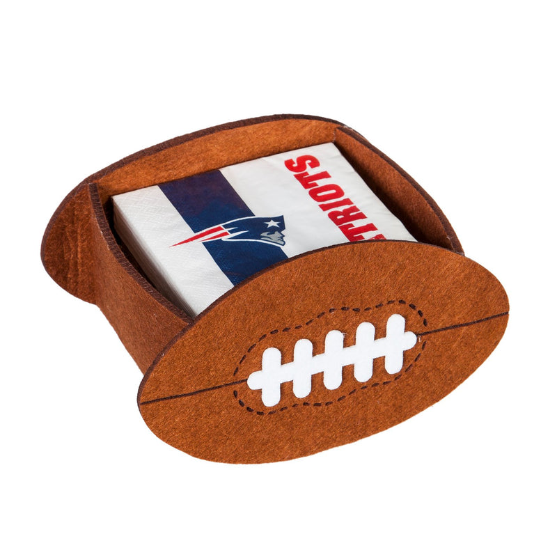 Evergreen New England Patriots, Napkin Felt Gift Set, 5.5'' x 5.5 '' x 4.1'' inches