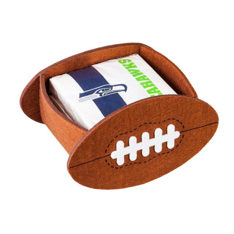 Evergreen Enterprises Seattle Seahawks, Napkin Felt Gift Set, 5.5'' x 5.5 '' x 4.1'' inches