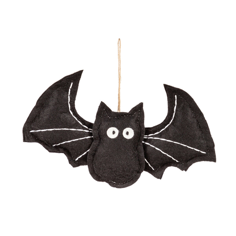 Plush Bats Hanging Décor,  12 Piece Total in Wooden Crate,p1344121