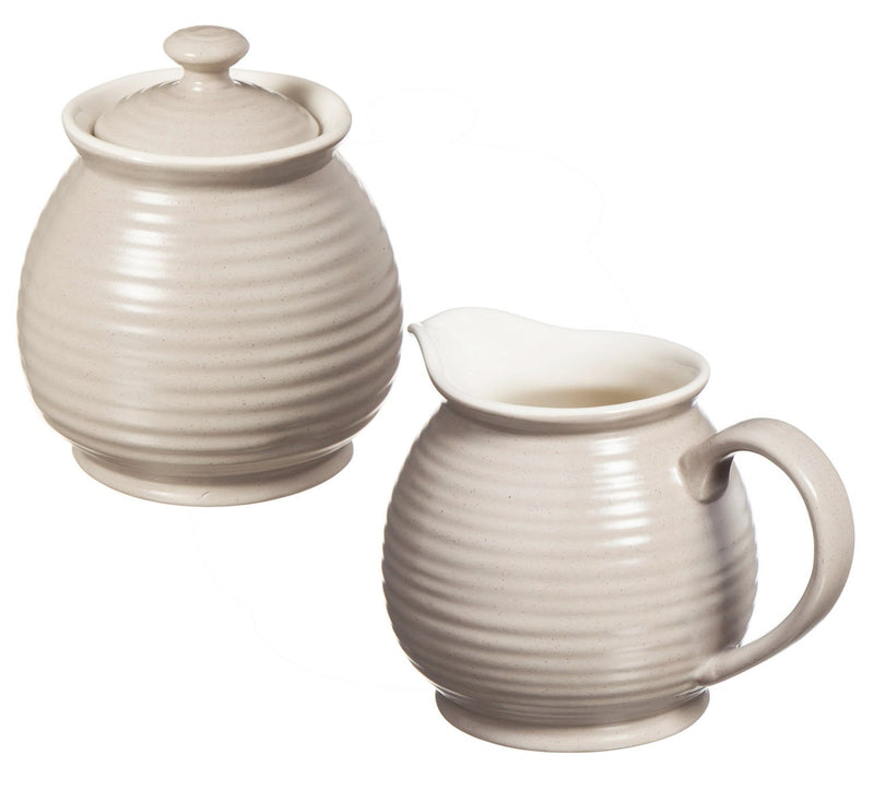 Embossed Sugar Pot & Creamer Set, Shiloh Collection,p2880