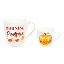 Mommy and Me Ceramic Cup Gift Set, 17 oz. & 7 oz,  Morning Pumpkin/Mommy's Pumpkin,p2995016
