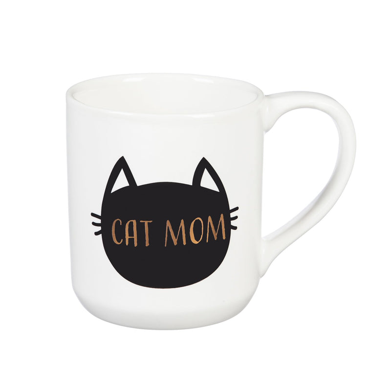 Ceramic Cup, 10 OZ, with Ornament/Coaster Gift Set, Cat Mom,p3319001