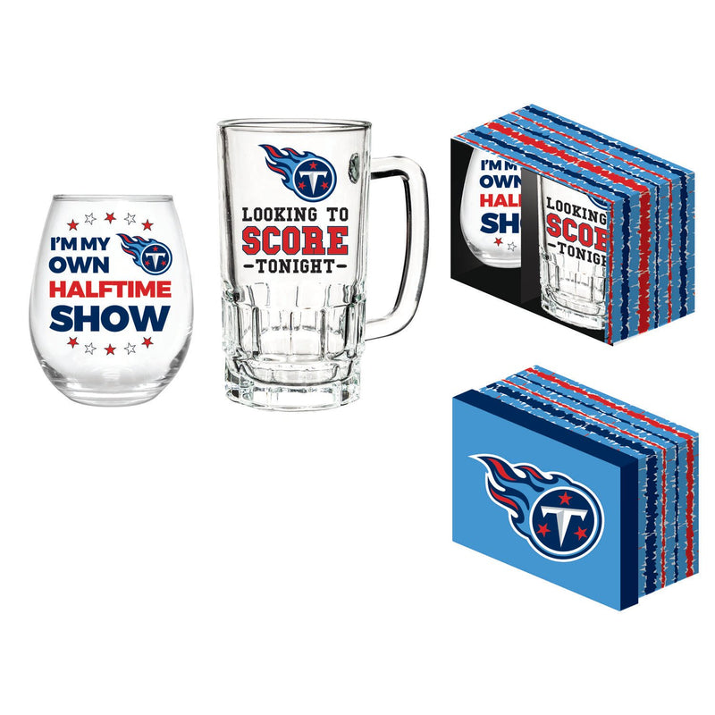 Tennessee Titans, Stemless 17OZ Wine & Beer 16 OZ  Gift Set,p3843830