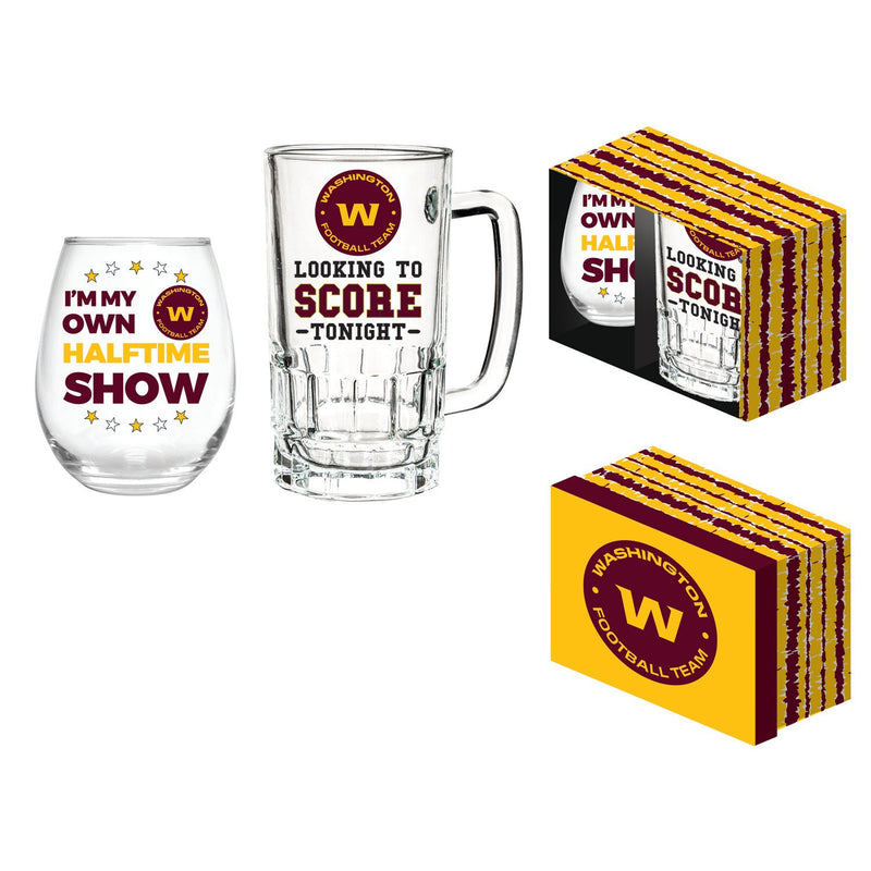 Washington Football Team, Stemless 17OZ Wine & Beer 16 OZ  Gift Set,p3843831