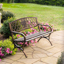 Garden Metal Bench, Bird House,pha243