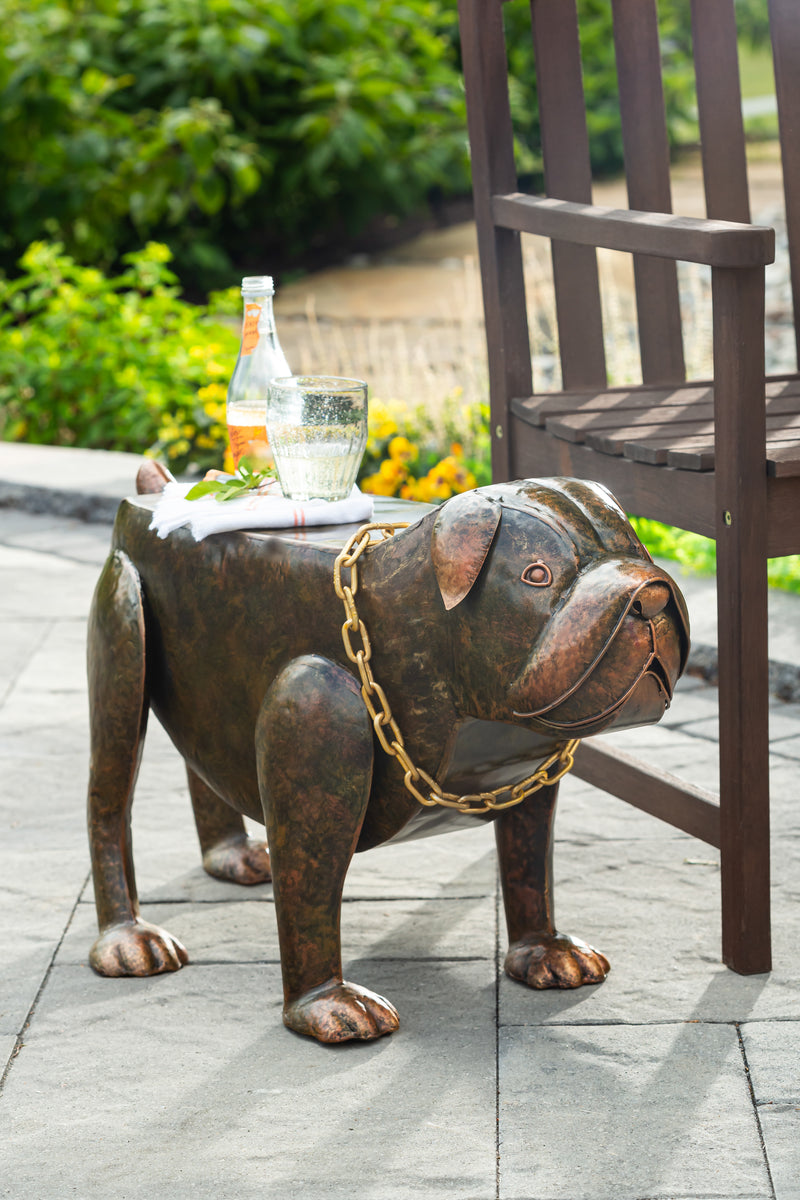 Handmade Metal Pit Pull Side Table,pha313