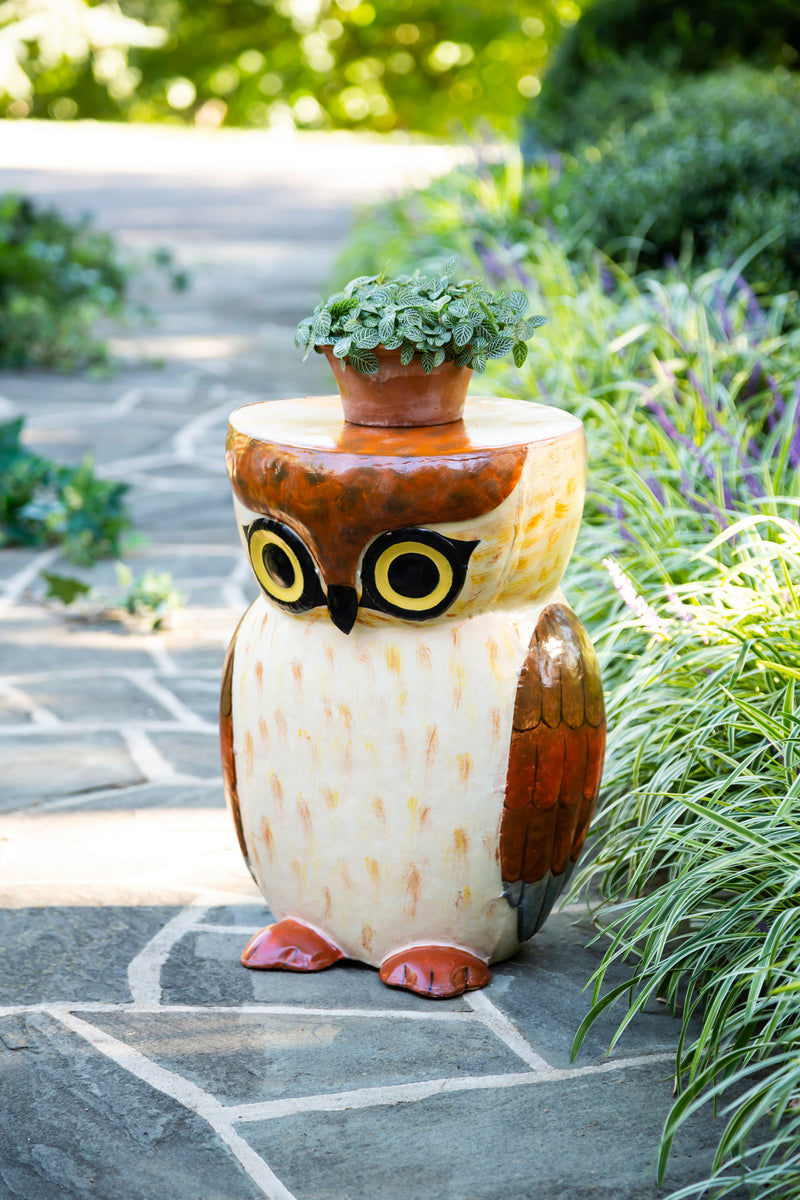 Handmade Metal Owl Side Table,pha324