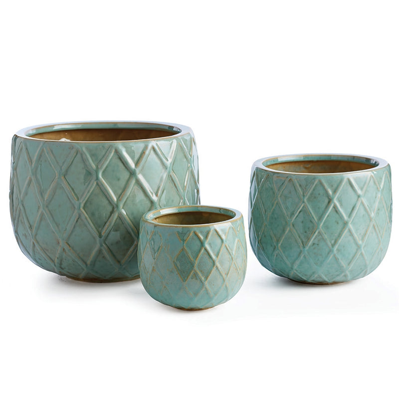 Napa Home Garden, HARLEQUIN POTS ,SET OF 3,sr204grl