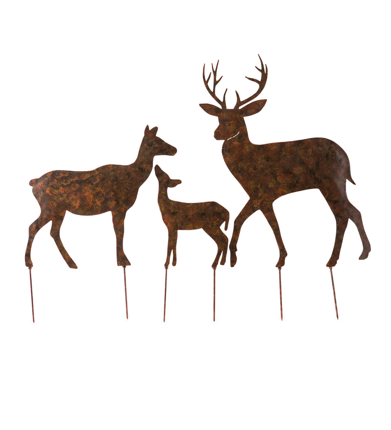 Set of 3 Deer Stakes,yd6756