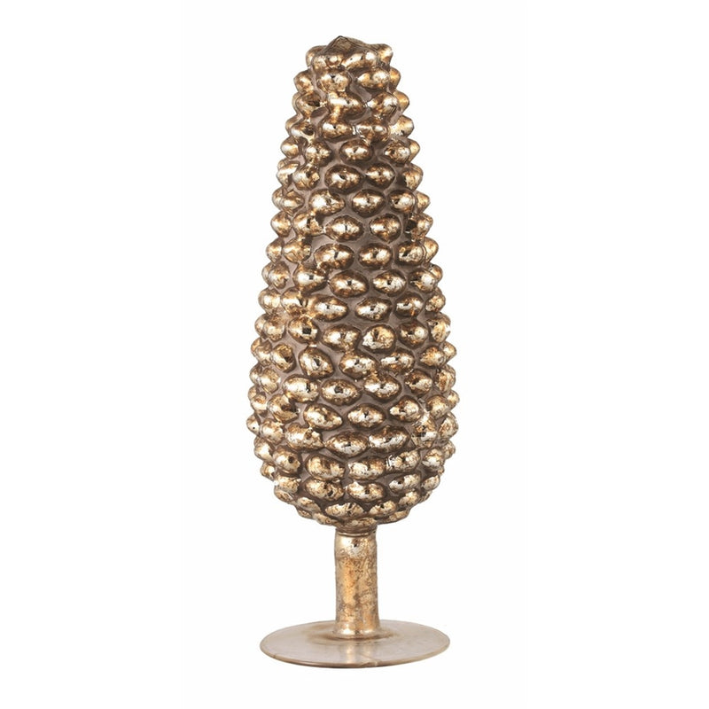 Napa Home Garden, PINE CONE GLASS FINIAL 11"H,z1215ap