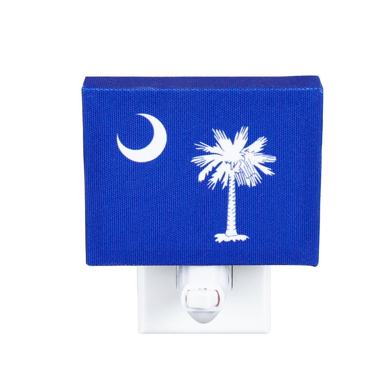 Canvas night light, South Carolina, 5.25"x3"x5.75"inches