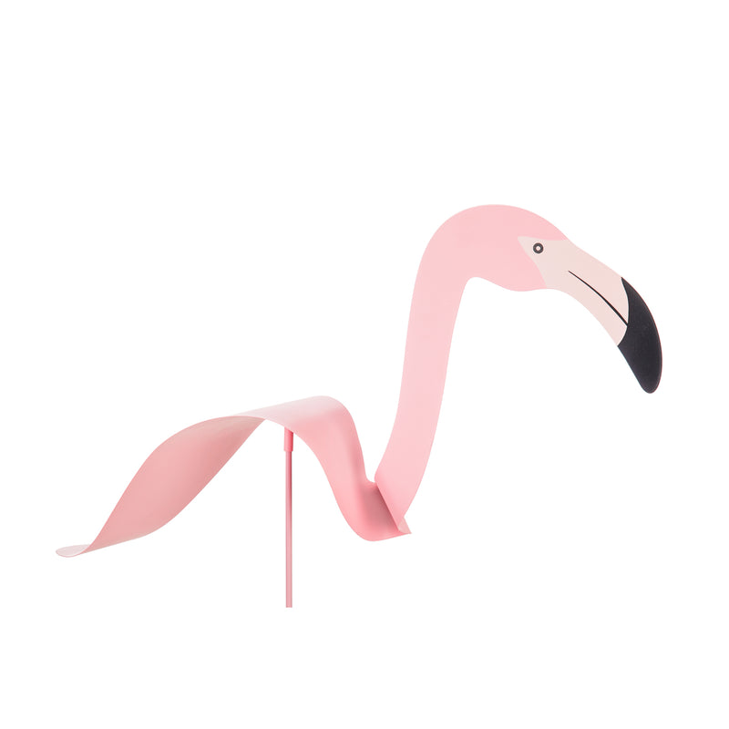 Evergreen Metal stake, flamingo, 7''x 26.5'' x 48'' inches