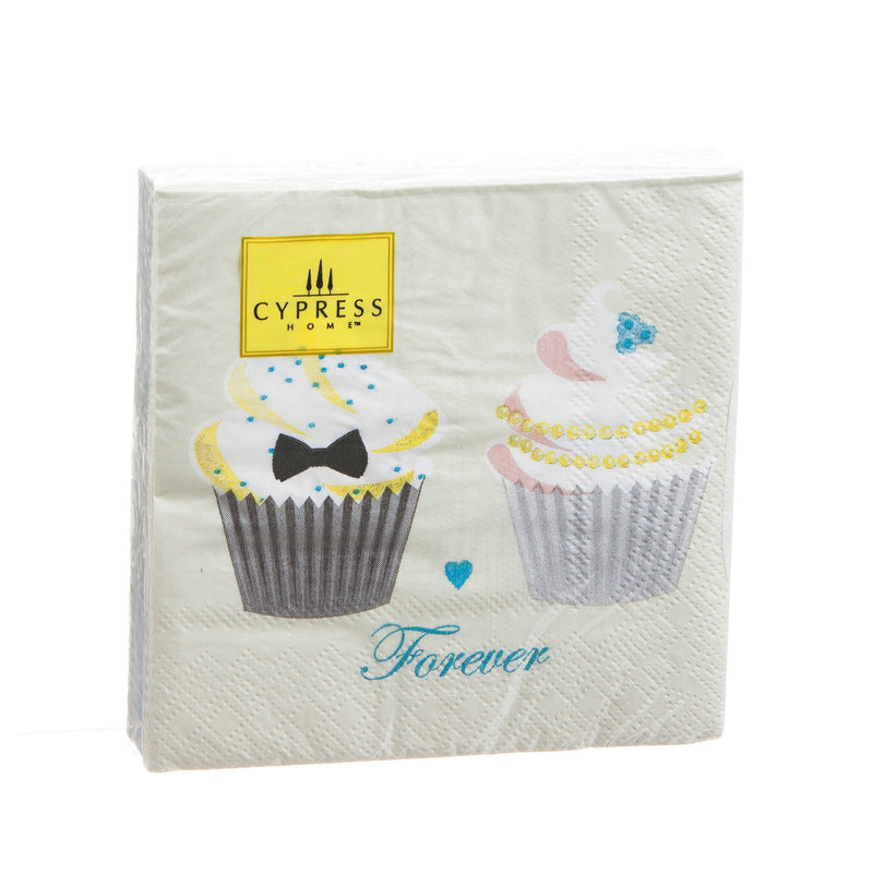 40ct. 3ply Cocktail Napkin, Cup Cake,z4nc5695