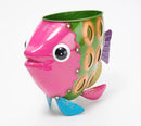 Metal fish planter Green,zq47m3402