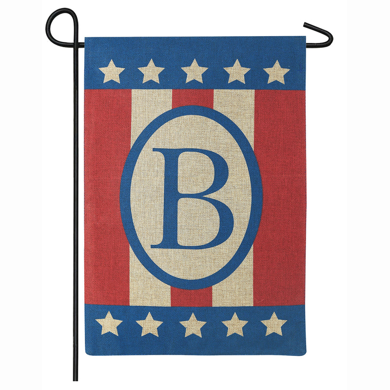 B BURLAP PATRIOTIC MONOGRAM,zgr14b1501b